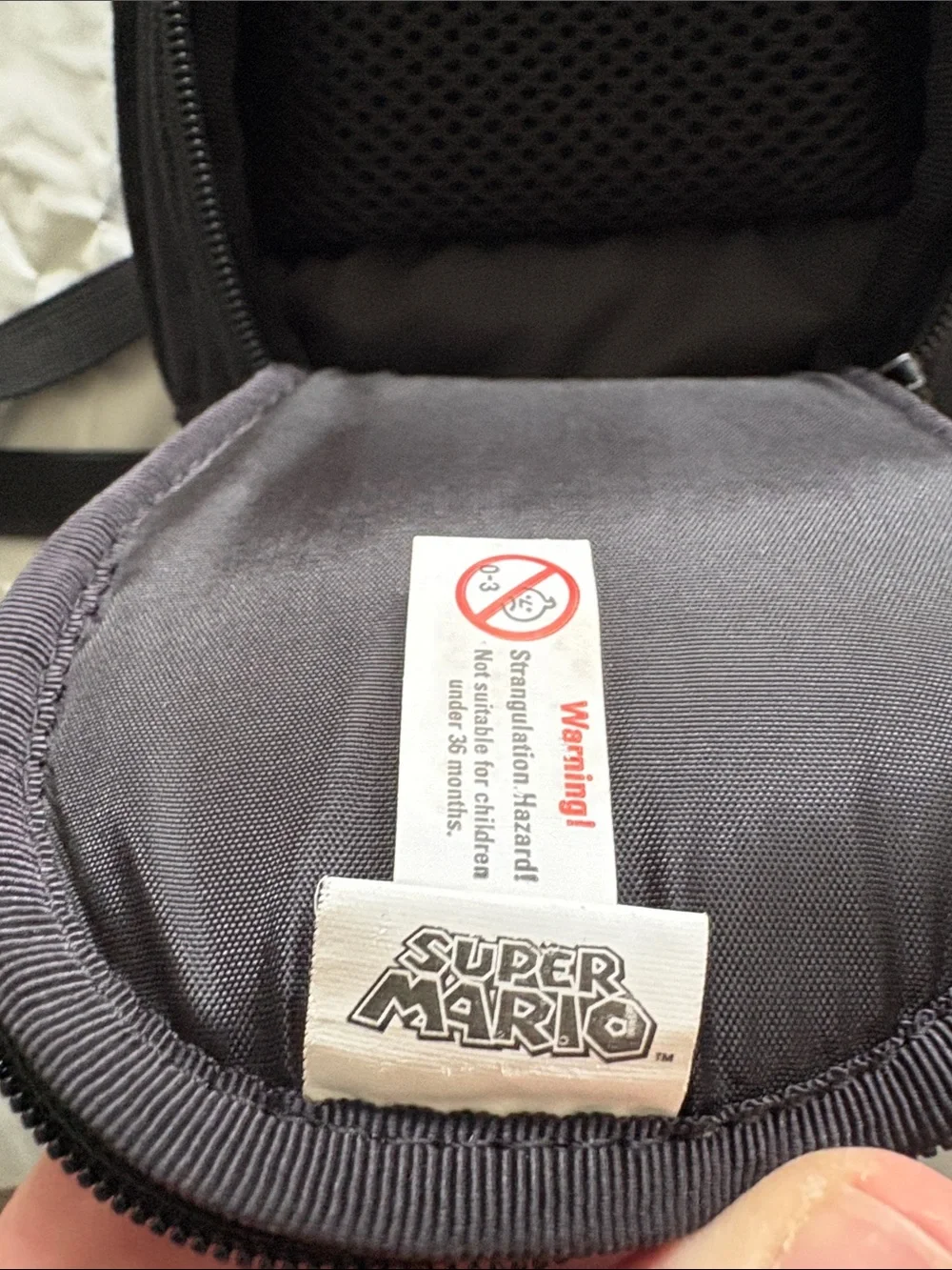 Black & Blue Mario Graphic backpack